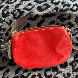 Kate Spade Red Leather Crossbody Bag